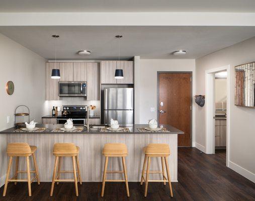 Kitchen with Stainless Steel Appliances