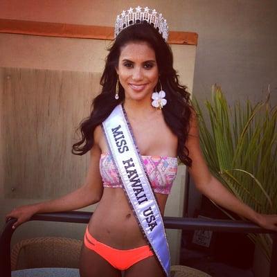 miss hawaii 2014 in her san lorenzo bikinis! so cute!