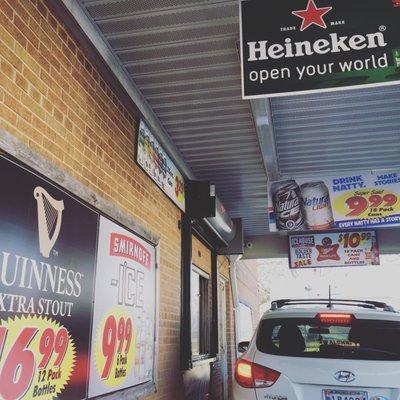 It's a DRIVE-THRU beer store!