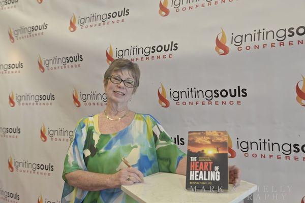 Book signing for my third book, The Heart of Healing: Break Free From Physical Pain and Emotional Wounds. Bonnie Yost, Physical Therapist