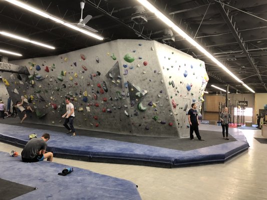 Bouldering.