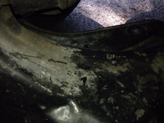 Oil pan leaking oil