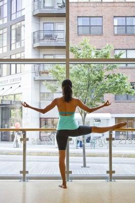 Ballet barre meets yoga and Pilates.