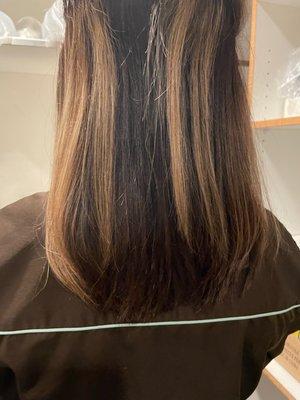 Highlighted hair by Melinda