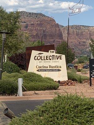 Shopping center sign