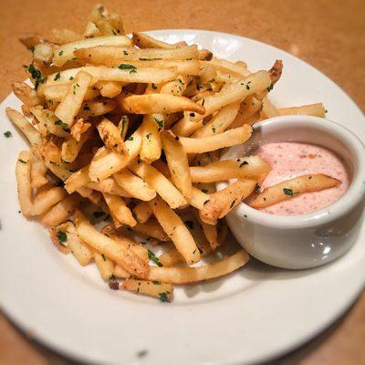 Side of French fries with olive aioli