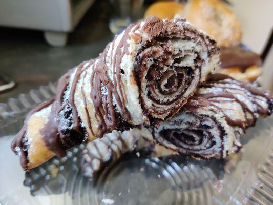 Chocolate croissant is perfect.