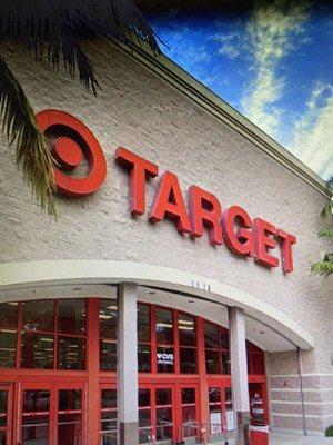 Entrance to Target store.   CVS pharmacy is inside.