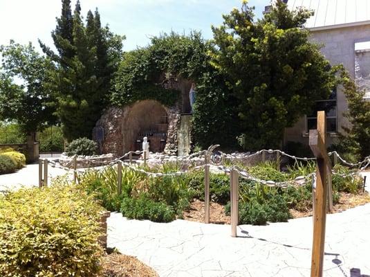 Rosary Garden in back of Church