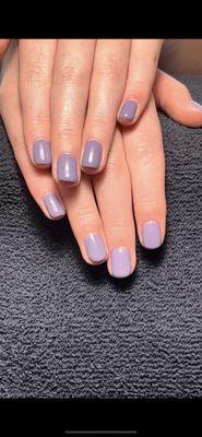 Apprentice photo of gel polish manicure