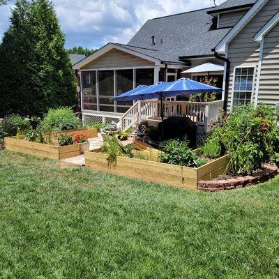 Raised garden beds