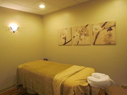 Massage therapy room.