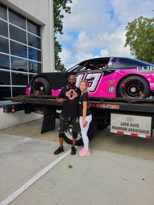 Supreme Towing NASCAR Ms.Logan Car 13 welcome to the ATL!!!