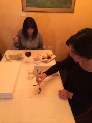 Chinese calligraphy lessons @ A Grape in the Fog