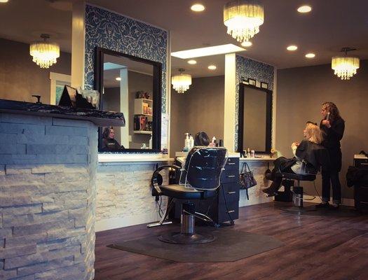 Clean and contemporary salon; been a few times and will be back!