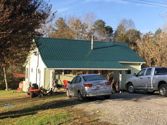 New metal roof