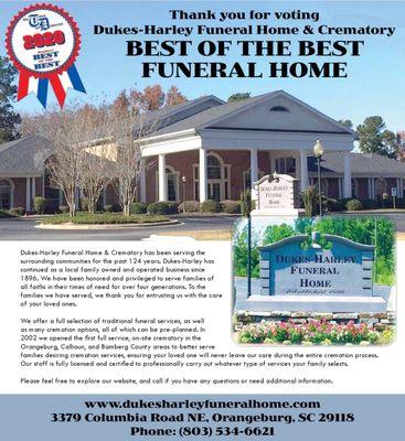 Best Funeral Home! Thank you!