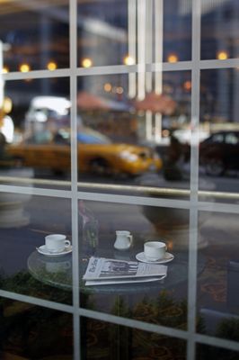 Coffee and people watching on 6th Avenue