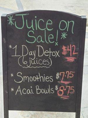 Juice on sale