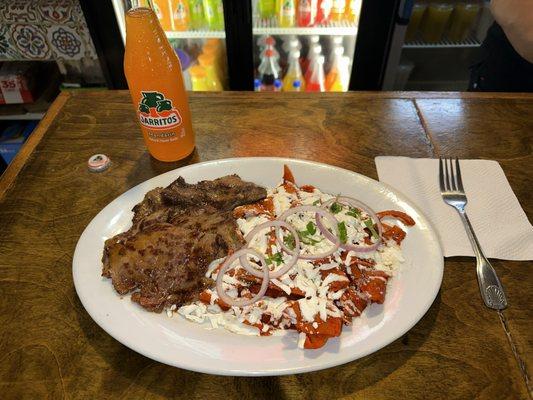 Chilaquiles rojos