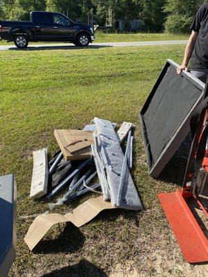 They do not check their trucks before renting them out and it was filthy dirty inside with trash.