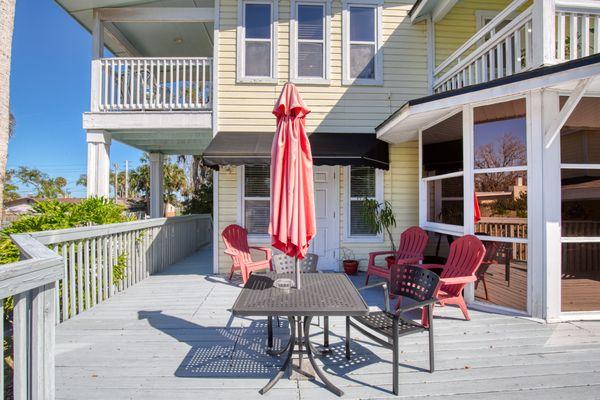 West Patio outside the Harbor Breeze Suite