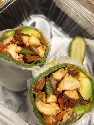 B. Cajun Chicken Sandwich on Wrap