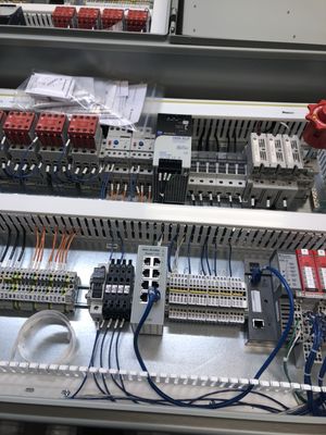 Main control board for 480V conveyor system