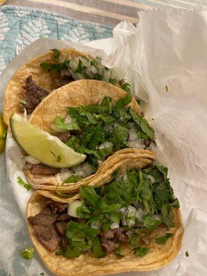 Mexican Steak tacos