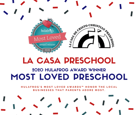 Proud to be HulaFrog's 2020 Most Love Preschool in Scottsdale!