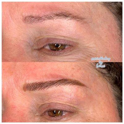 Microblading initial treatment