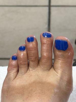 "Finished" Pedicure