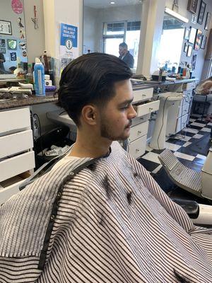 Low taper fade blowout