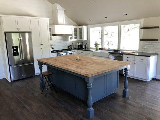 Kitchen island and cabinetry