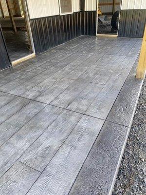 Stamped Concrete - Wood Look