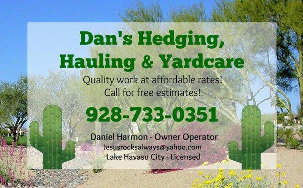 Dan's Hedging, Hauling & Yardcare