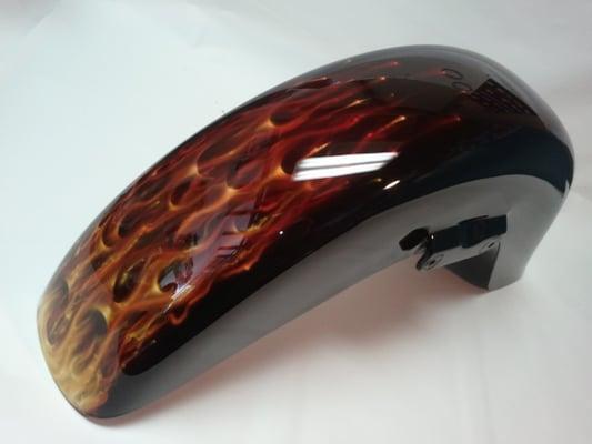 True Flame front fender