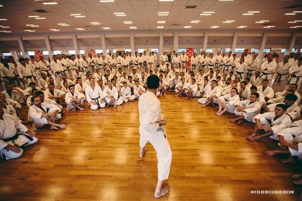 Avi teaching world biggest karate gathering in Poland