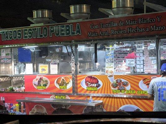 Truck and menu