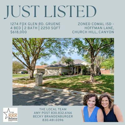 Newly listed home - right in the heart of Gruene!