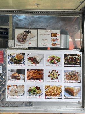 One of the two food trucks at the MVFM on Fridays... yummy Mediterranean food