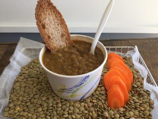 HOMEMADE Lentil soup