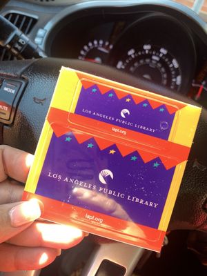 My new library card