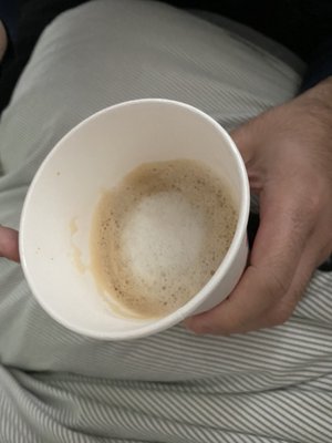 My half filled Cappuccino