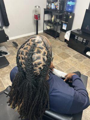 Fresh retwist and style for a clean, confident look! #LocStyle #Retwist #NaturalHairCare #FreshLook