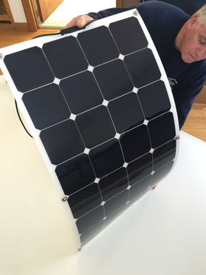 SolarFlexx Panels snap directly to your boats canvas Dodger or Bimini