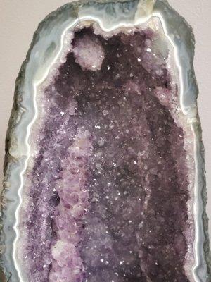 Amethyst crystal.