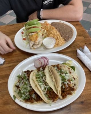 burrito and tacos