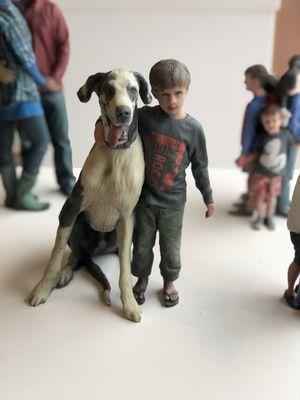 Close up of a boy with his dog!