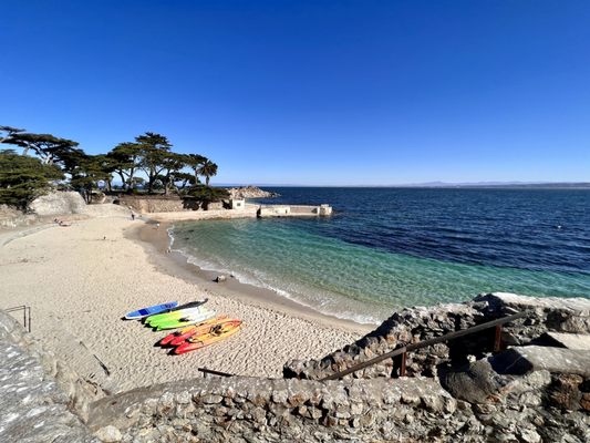 Beautiful Lovers Point Beach i Pacific Grove